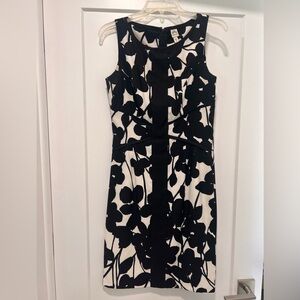 Sangria size 6 black & cream dress